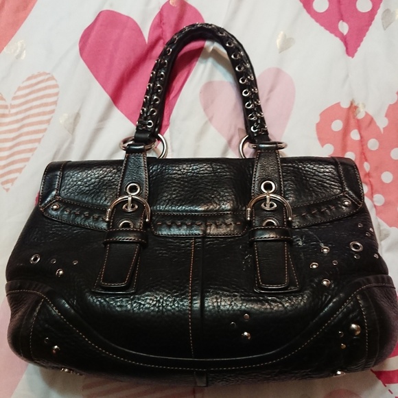 Leather Coach Bag Rare - Picture 4 of 8